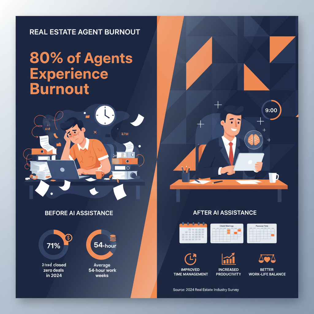Real Estate Agent Burnout: The 80% Crisis and Your Escape Plan
